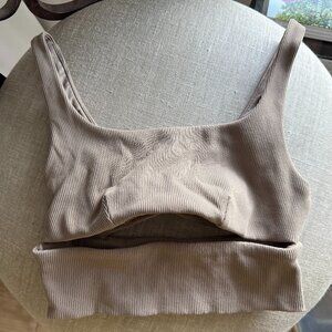 Alo yoga split bra Gravel color